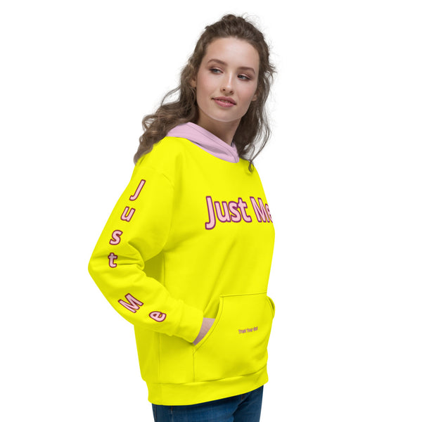 Hoodies4you "Just Me" Yellow w/Bubble Gum Pink Cuffs and Hood