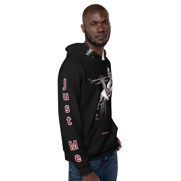 Hoodies4you "Just Me" "Trust Your Gut" Miles Davis Black w/ Black Hood