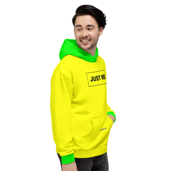 Hoodies4you "Just Me" Yellow w/Neon Green Cuffs and Hood