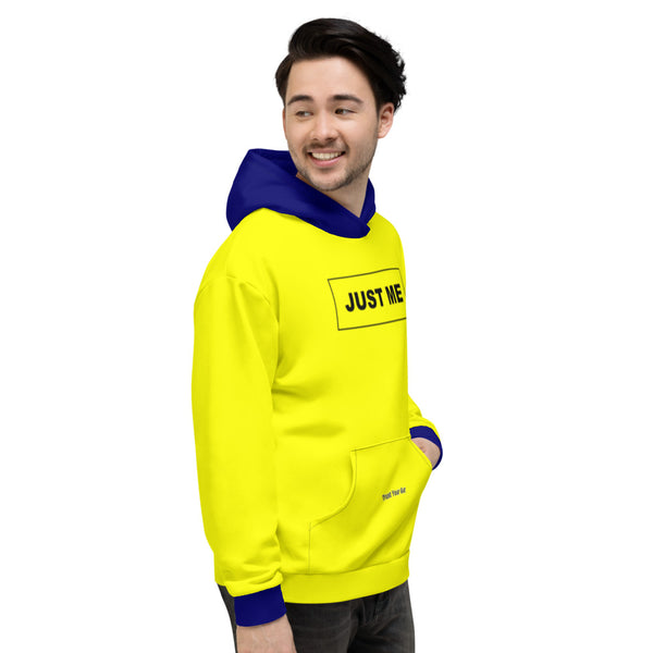Hoodies4you "Just Me" Yellow w/Blue Cuffs and Hood