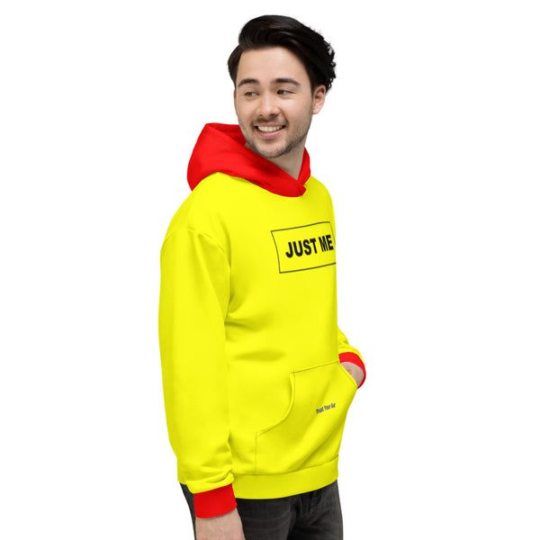 Hoodies4you "Just Me" Yellow w/Red Cuffs and Hood