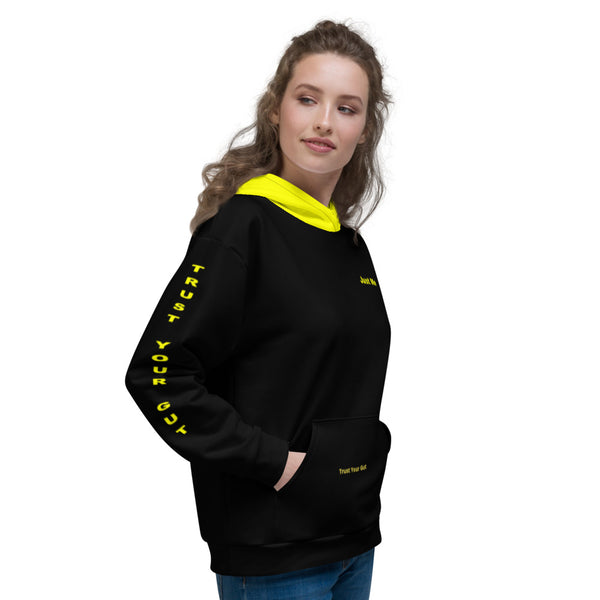 Hoodies4You "Just Me" "Trust Your Gut" Black w/Yellow Hood (SP)