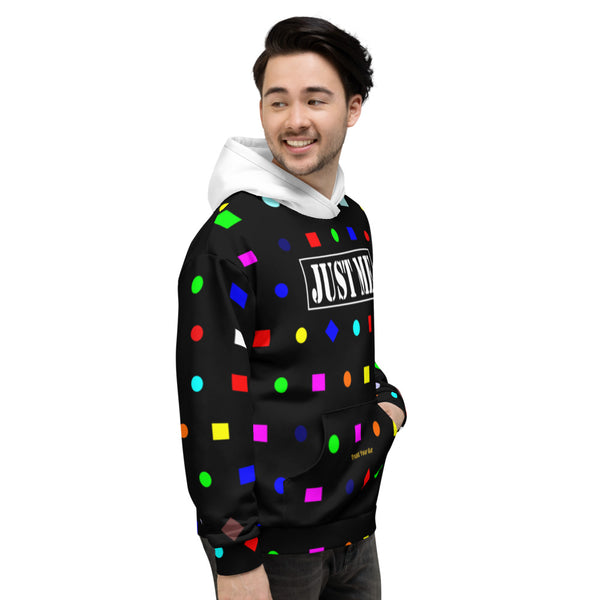 Hoodies4You  "Just Me" Colorful Shapes w/White Hood