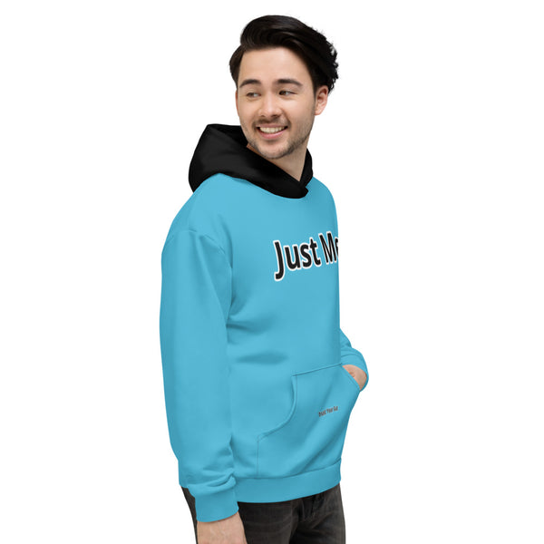 Hoodies4you "Just Me" Blue w/Black Hood w/Back "Just Me" Logo