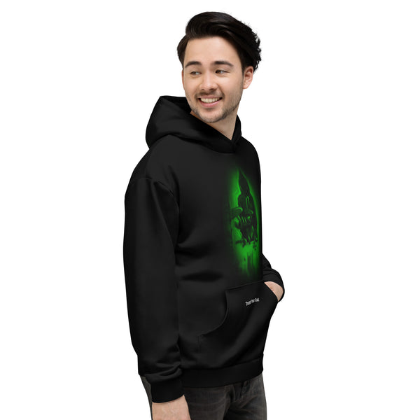 Hoodies4You "Just Me" Green Logo Black w/Black, green and yellow Hood
