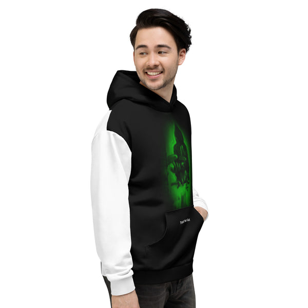Hoodies4You "Born To Ride" Black & White w/Black Hood