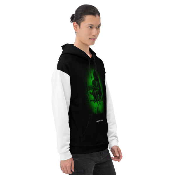 Hoodies4You "No Limits" Black & White w/Black Hood