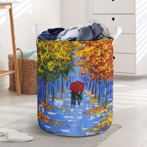 Hoodies4You "Morning Walk" Laundry Baskets Paintings
