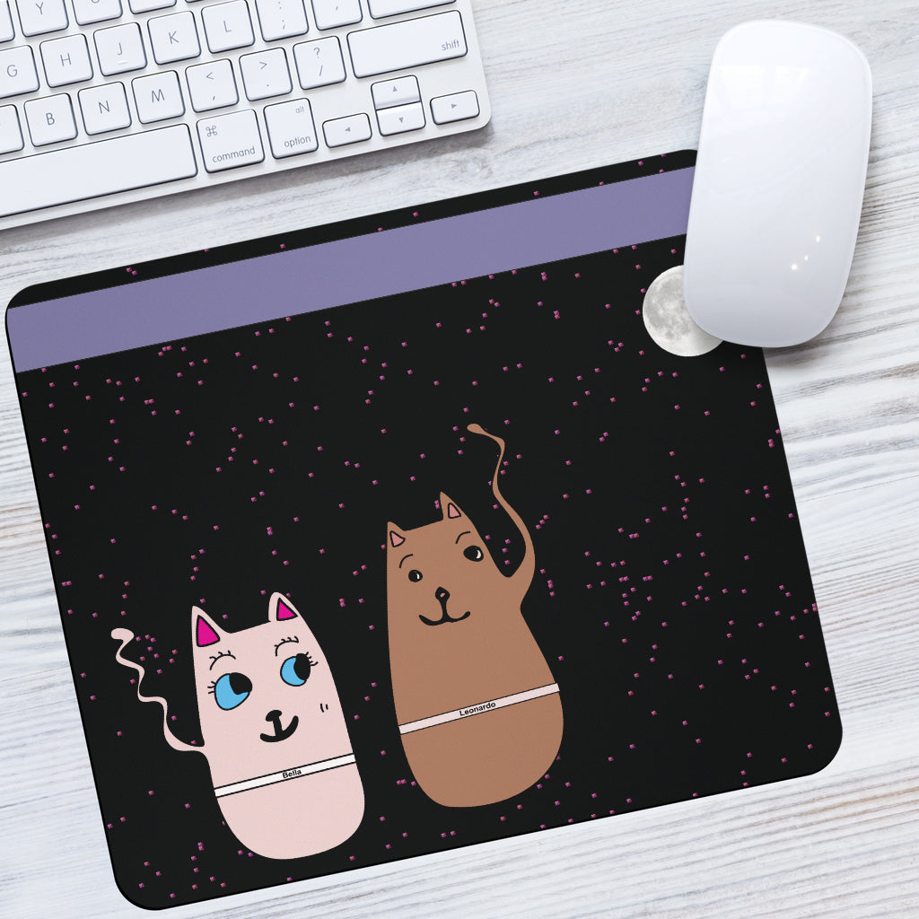 Bella and Leonardo mouse pad