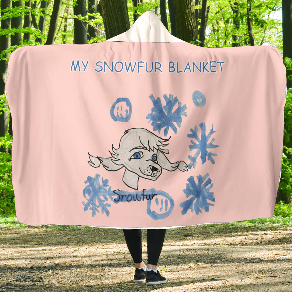 Hoodie4you My "SnowFur" Hoodie Blanket Pink