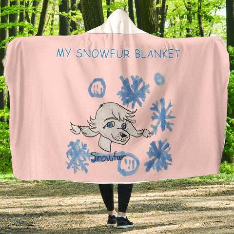 Hoodie4you My "SnowFur" Hoodie Blanket Pink