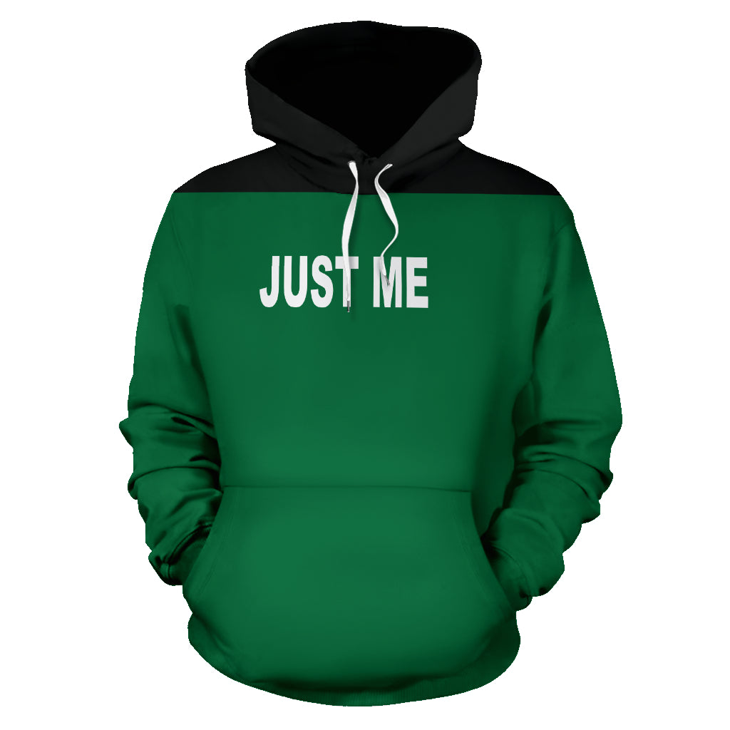 Hoodies4You "Just Me" Green w/Black Hood and Cape