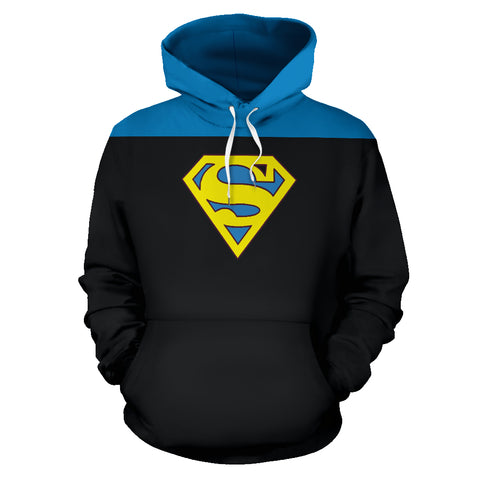 Hoodies4you "Sman" Black and Blue Halloween Hoodie