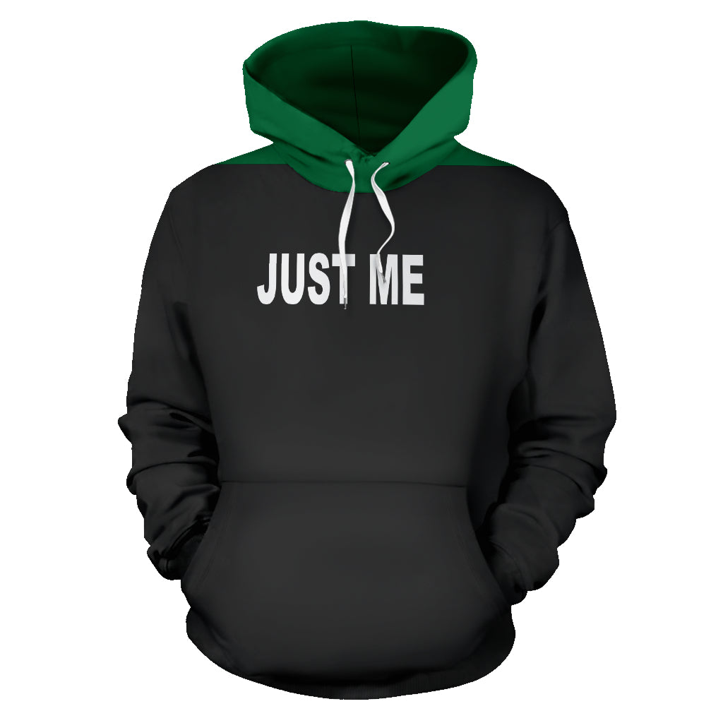 Hoodies4You "Just Me" Black w/Forest Green Hood