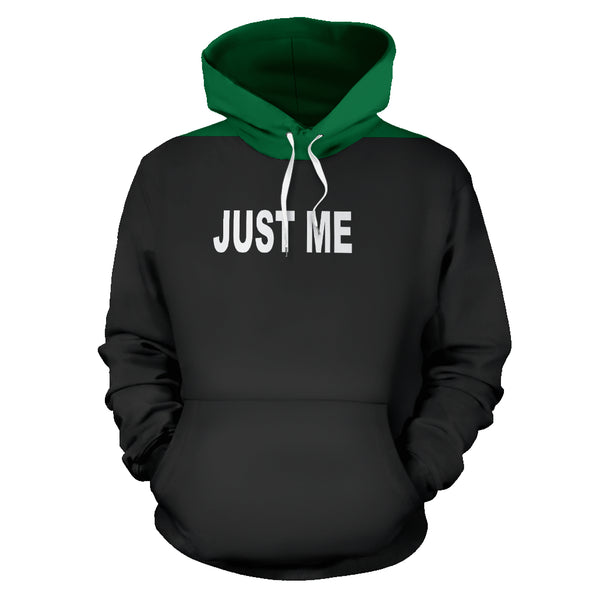 Hoodies4You "Just Me" Black w/Forest Green Hood