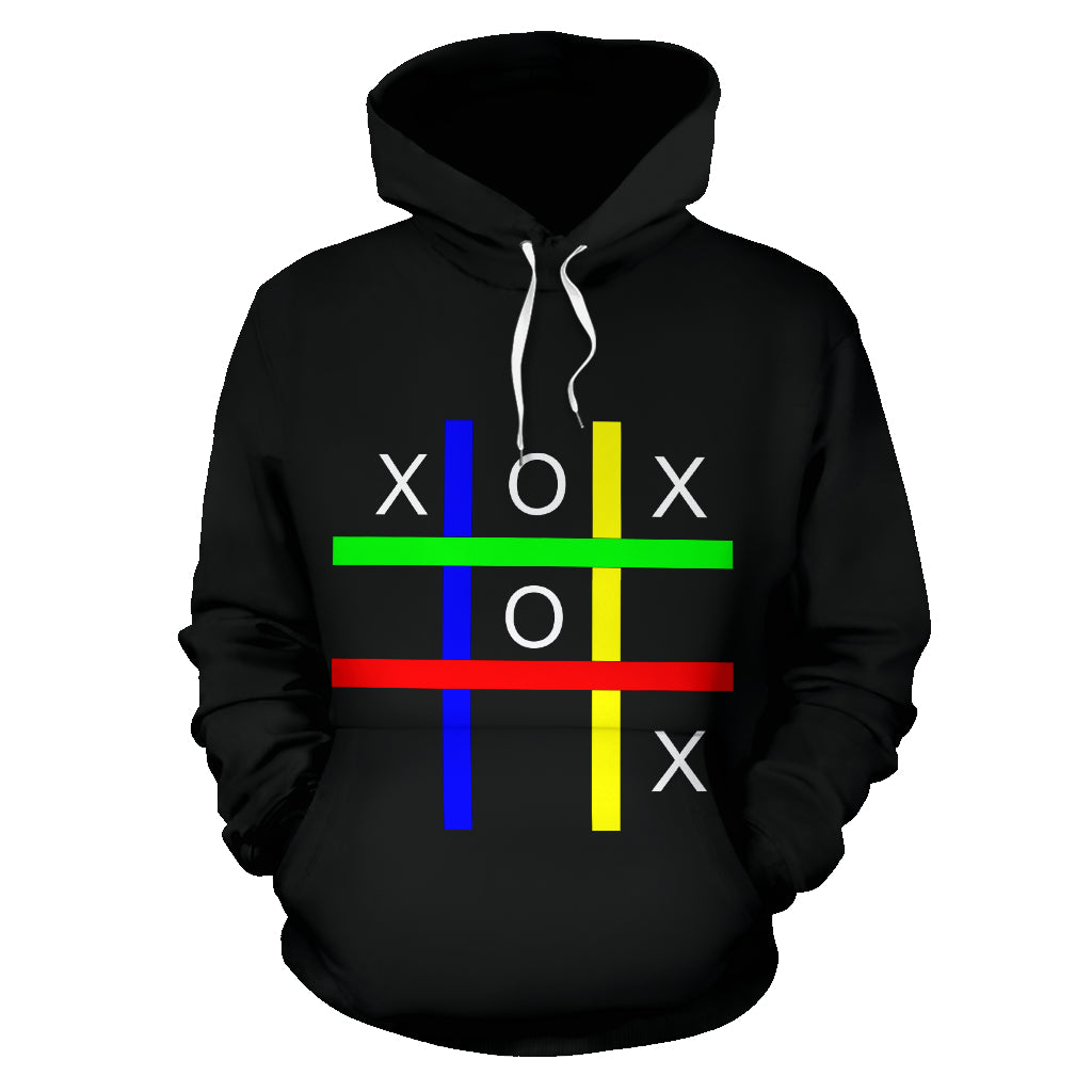 Hoodies4You "Tic Tac Toe" Black w/Black Hood