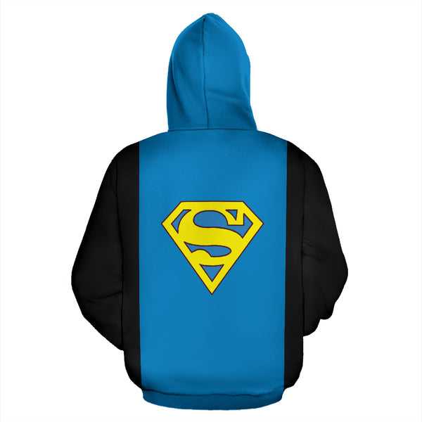 Hoodies4you "Sman" Black and Blue Halloween Hoodie