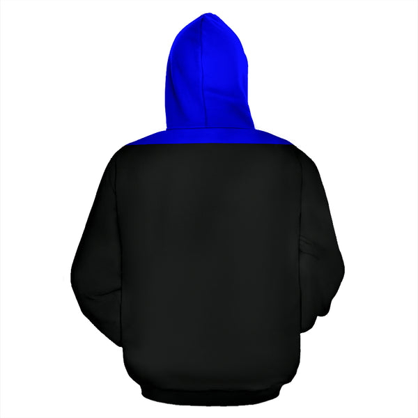 Hoodies4You "Just Me" Chinese FI Black and Blue Hoodie