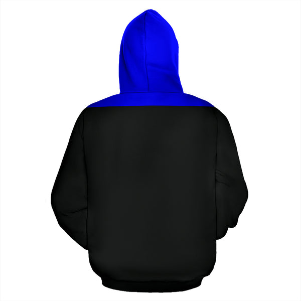 Hoodies4You "Just Me" Black and Blue Cape (SP)