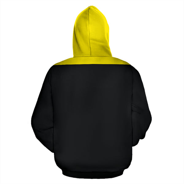 Hoodies4You "Just Me & My Dog" Black w/Yellow Hood