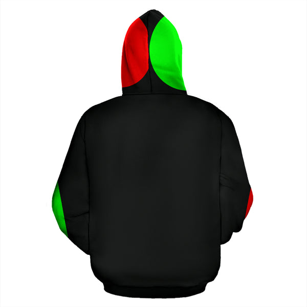 Hoodies4You Green and Red Head