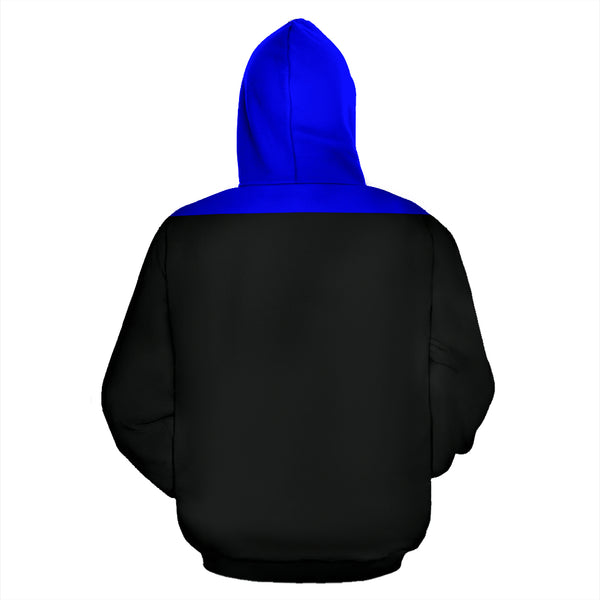 Hoodies4You "Just Me" Classic Car Black w/Blue Hood