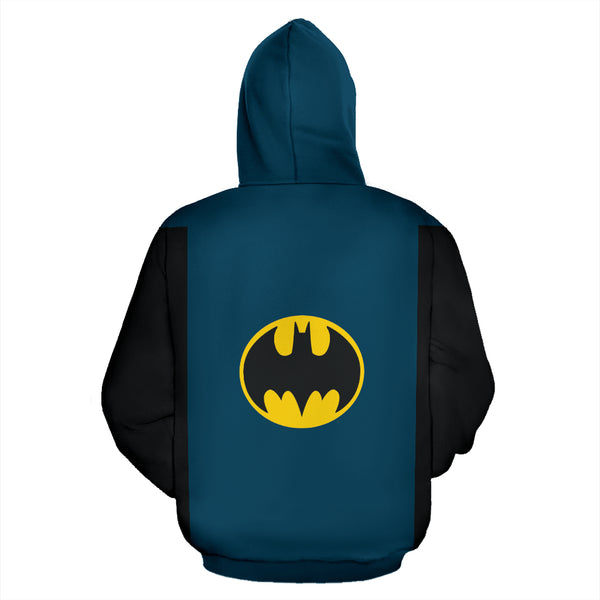 Hoodies4You "Batman" Black and Blue Hoodie 2