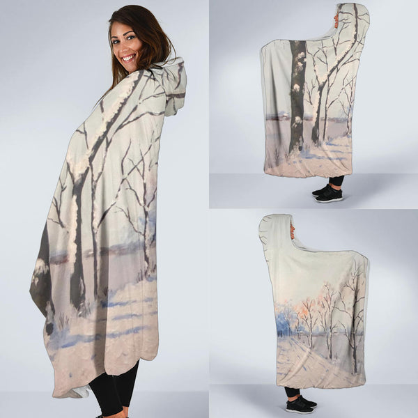 Hoodies4You "1st Winter Snow" Hooded Blanket