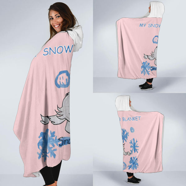 Hoodie4you My "SnowFur" Hoodie Blanket Pink