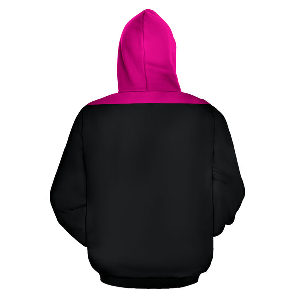 Hoodies4You "Just Me and My Cat" Black w/Pink Hood