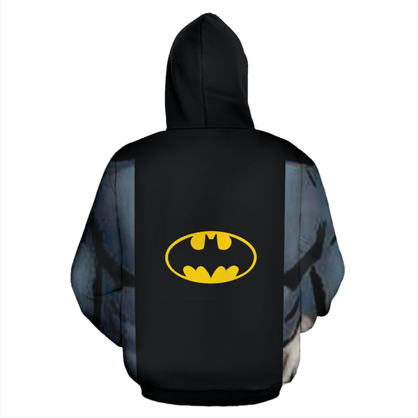 Hoodies4You "Batman" Strong Black and Gray Hoodie