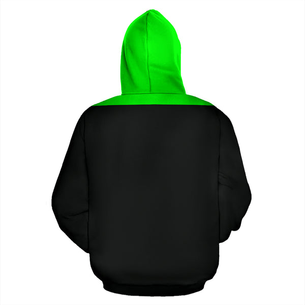 Hoodies4You "Just Me" Chinese FI Black and Green Hoodie