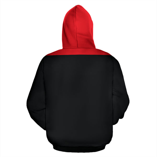 Hoodies4You "Just Me and My Cat" Black w/Red Hood