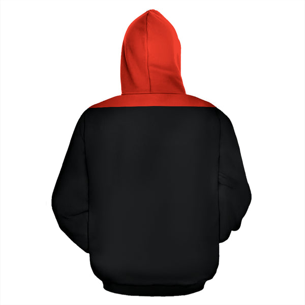 Hoodies4You "Just Me & My Dog" Black w/Red Hood