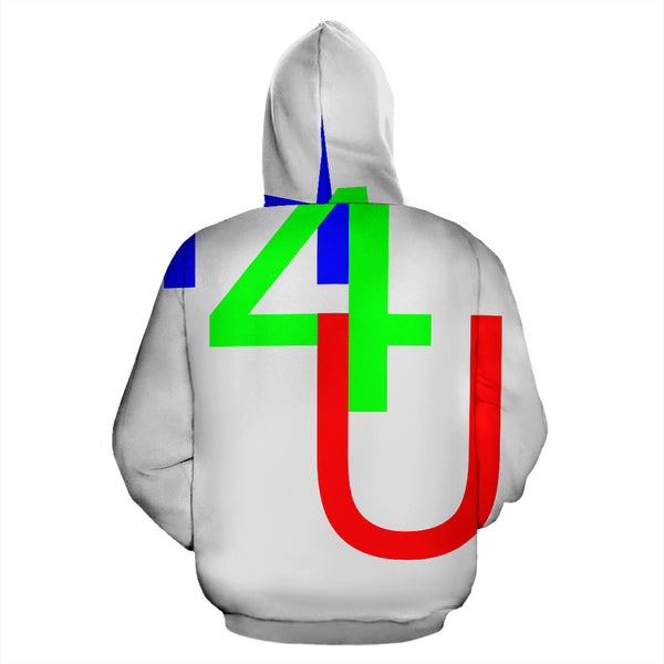 Hoodies4You "4U" Gray w/Gray Hood