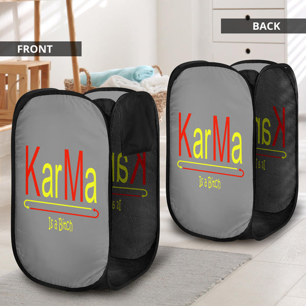 Hoodies4You 'Karma Is a Bitch" Laundry Hamper