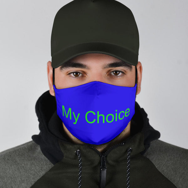 Hoodies4You "My Choice" Face Mask Black/Green