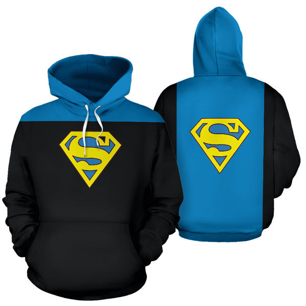 Hoodies4you "Sman" Black and Blue Halloween Hoodie