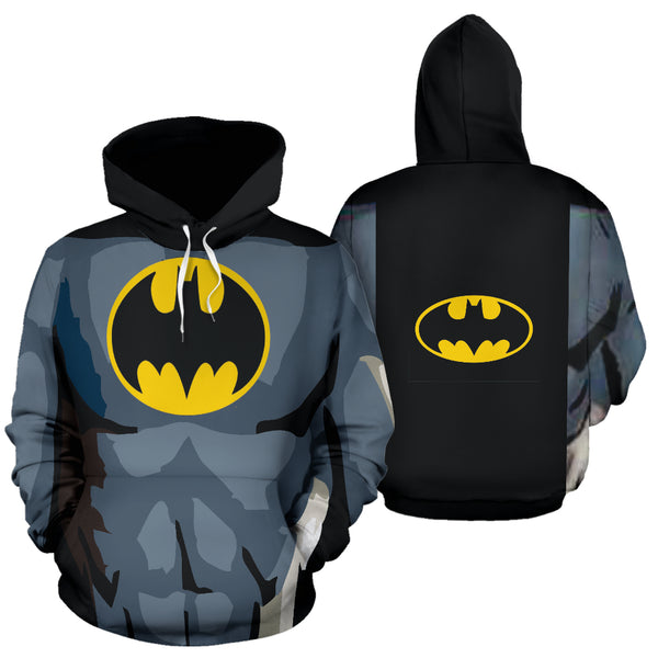 Hoodies4You "Batman" Strong Black and Gray Hoodie
