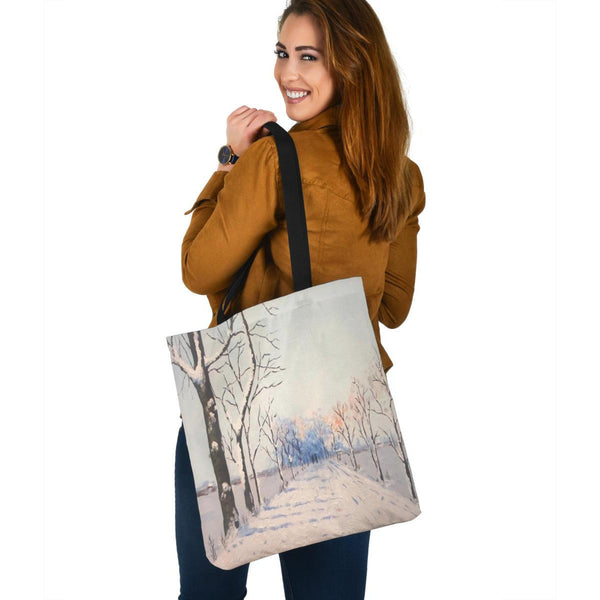 Hoodies4You "1st Winter Snow" Cloth Tote Bag