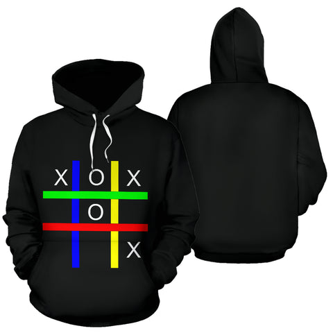 Hoodies4You "Tic Tac Toe" Black w/Black Hood