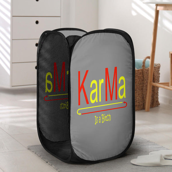Hoodies4You 'Karma Is a Bitch" Laundry Hamper