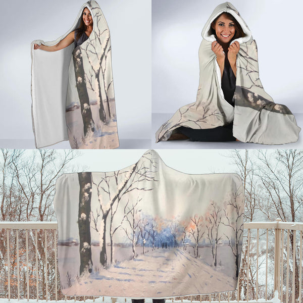 Hoodies4You "1st Winter Snow" Hooded Blanket