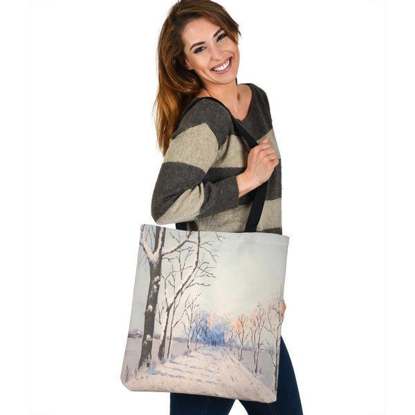 Hoodies4You "1st Winter Snow" Cloth Tote Bag