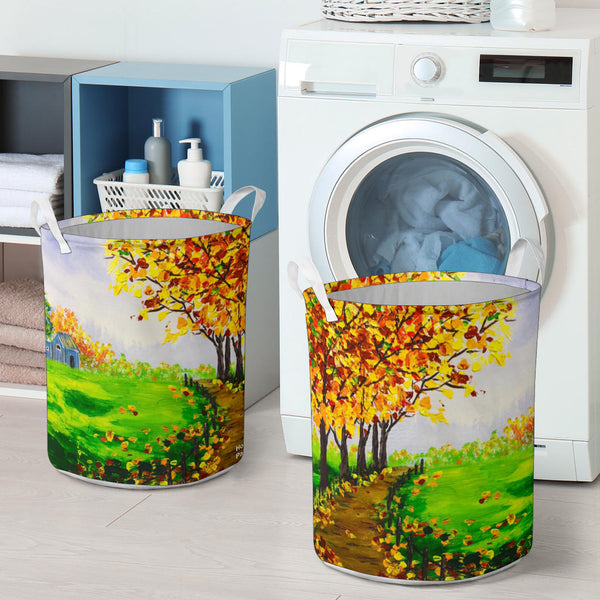 Hoodies4You "Morning Walk" Laundry Baskets Paintings
