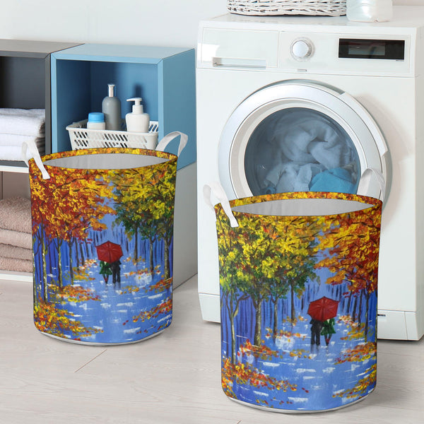 Hoodies4You "Morning Walk" Laundry Baskets Paintings