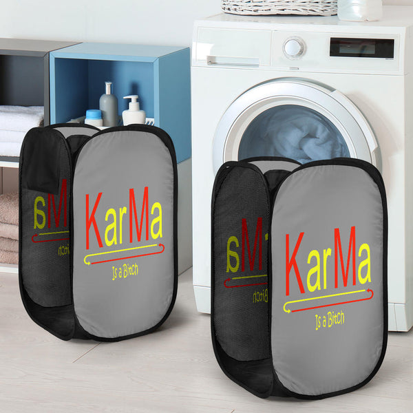 Hoodies4You 'Karma Is a Bitch" Laundry Hamper
