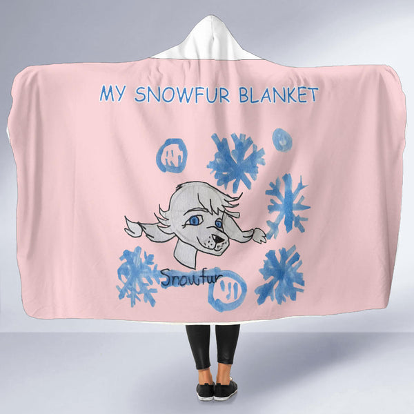 Hoodie4you My "SnowFur" Hoodie Blanket Pink