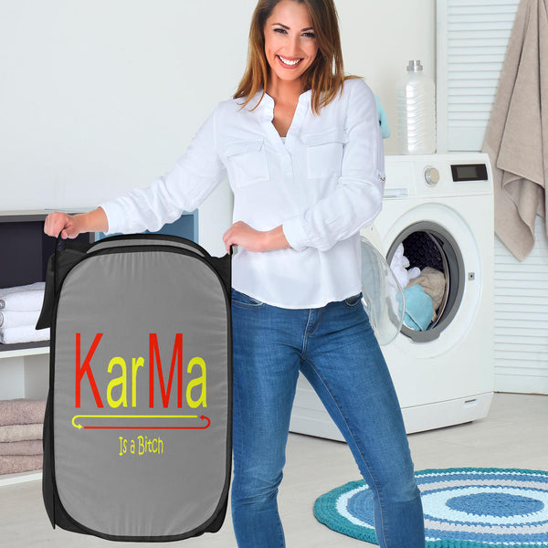 Hoodies4You 'Karma Is a Bitch" Laundry Hamper