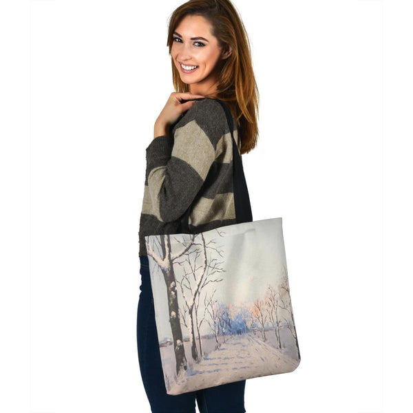 Hoodies4You "1st Winter Snow" Cloth Tote Bag